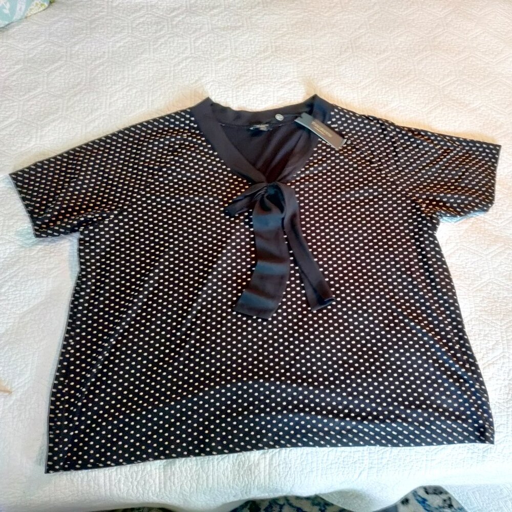 Talbots NWT Polka Dot Top Women's 3x Petites